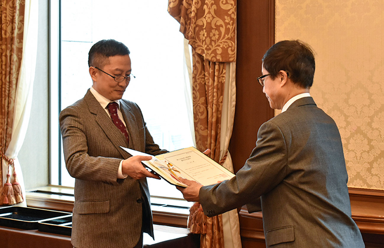 張先生からの挨拶